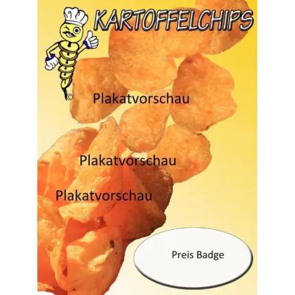 Poster DIN-A2 WERBUNG Kartoffelchips