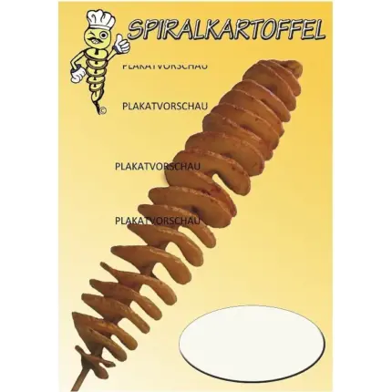 Poster DIN-A2 WERBUNG Spiralkartoffel