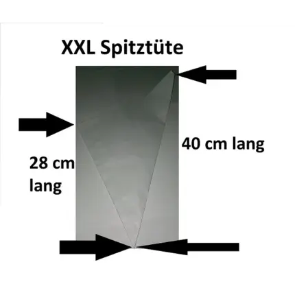 XXL Spitztüte für Chips